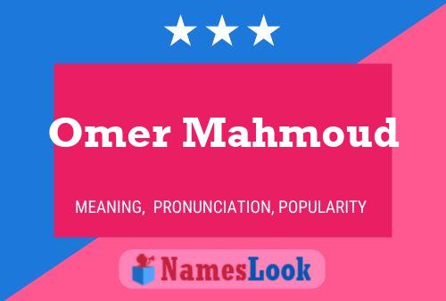 Постер имени Omer Mahmoud