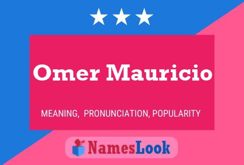 Постер имени Omer Mauricio