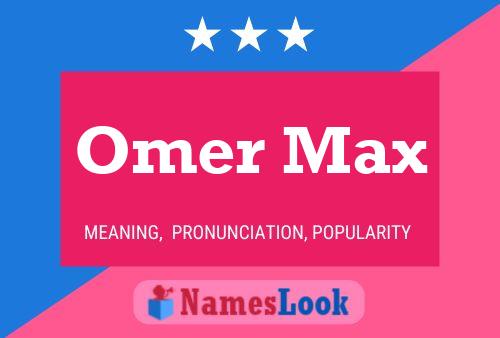 Постер имени Omer Max