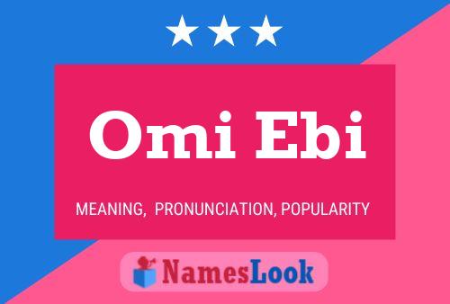 Постер имени Omi Ebi