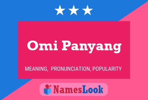 Постер имени Omi Panyang