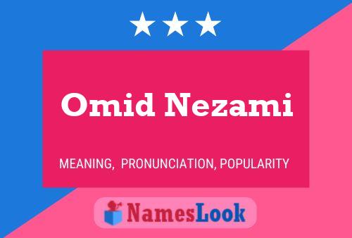 Постер имени Omid Nezami