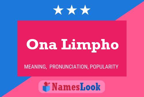 Постер имени Ona Limpho