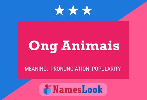 Постер имени Ong Animais