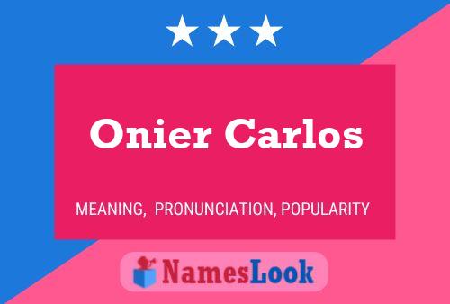 Постер имени Onier Carlos