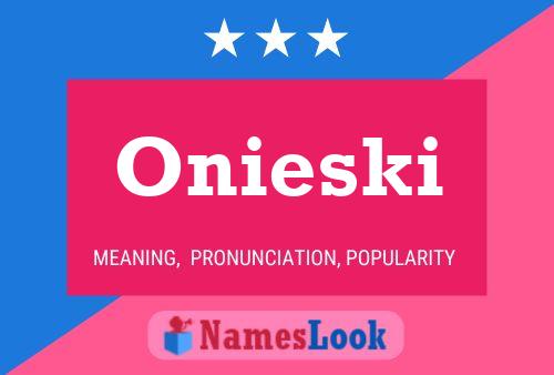 Постер имени Onieski