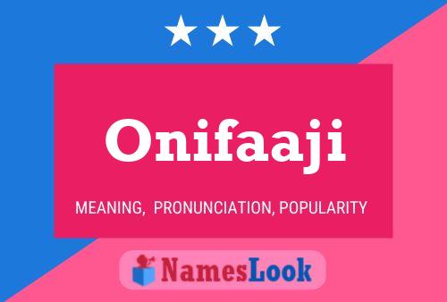 Постер имени Onifaaji