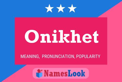 Постер имени Onikhet