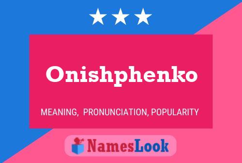 Постер имени Onishphenko