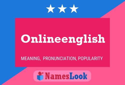 Постер имени Onlineenglish