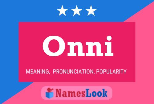 Постер имени Onni