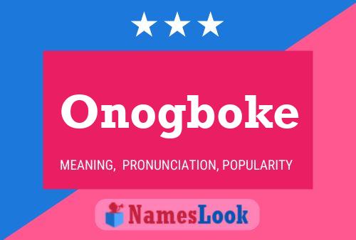 Постер имени Onogboke