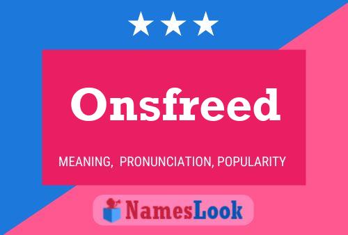 Постер имени Onsfreed