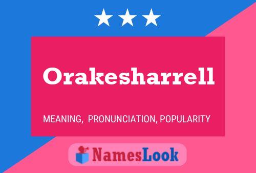 Постер имени Orakesharrell