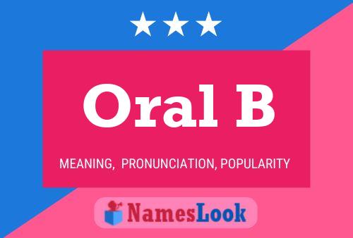 Постер имени Oral B