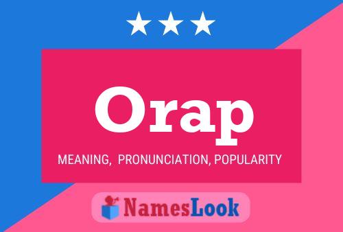 Постер имени Orap