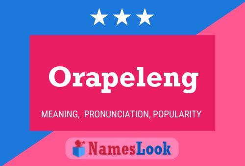 Постер имени Orapeleng