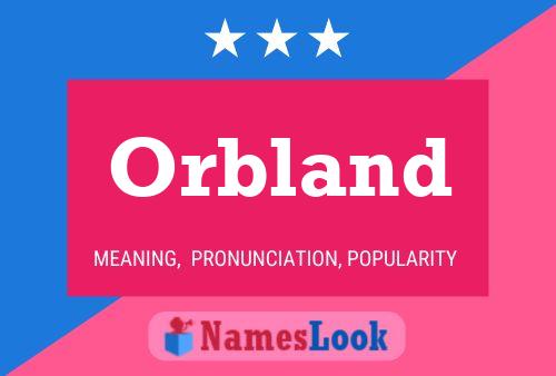 Постер имени Orbland