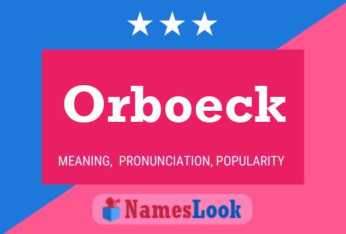 Постер имени Orboeck