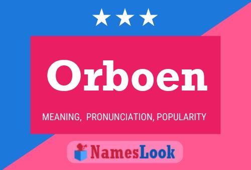 Постер имени Orboen