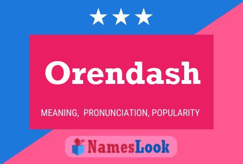 Постер имени Orendash