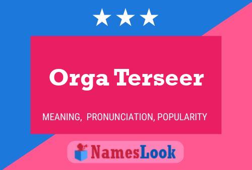 Постер имени Orga Terseer