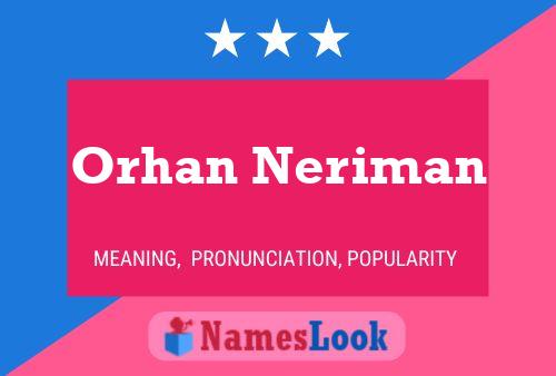 Постер имени Orhan Neriman