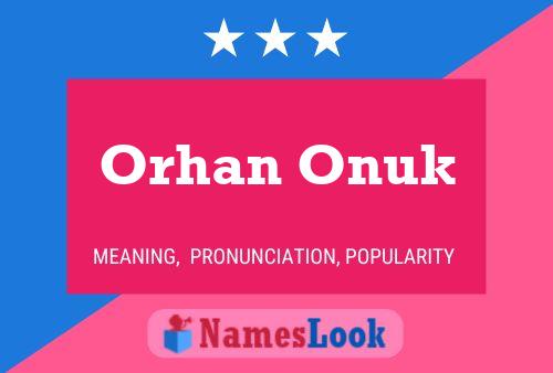 Постер имени Orhan Onuk