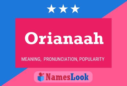 Постер имени Orianaah