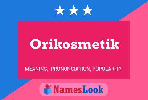 Постер имени Orikosmetik