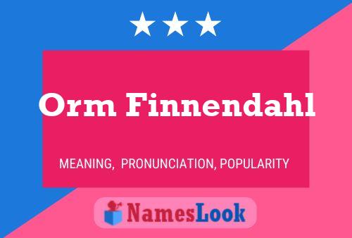 Постер имени Orm Finnendahl