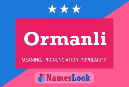 Постер имени Ormanli