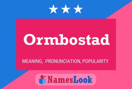 Постер имени Ormbostad