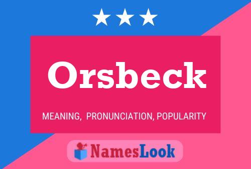 Постер имени Orsbeck