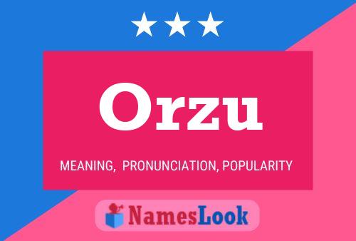 Постер имени Orzu