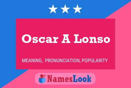 Постер имени Oscar A Lonso