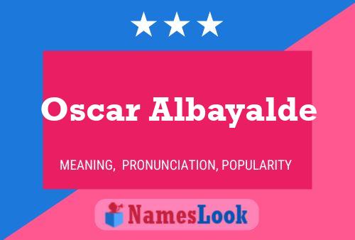 Постер имени Oscar Albayalde