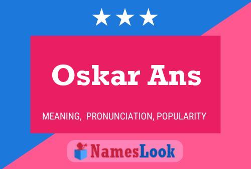 Постер имени Oskar Ans