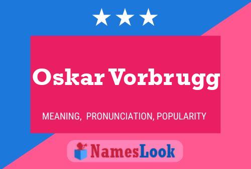 Постер имени Oskar Vorbrugg