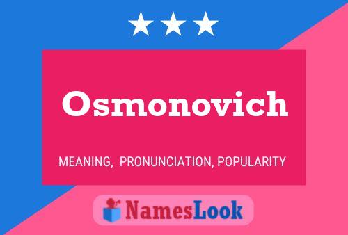 Постер имени Osmonovich