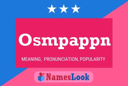 Постер имени Osmpappn