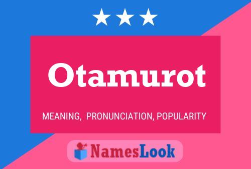 Постер имени Otamurot