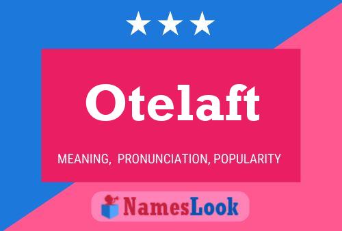 Постер имени Otelaft