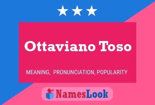 Постер имени Ottaviano Toso