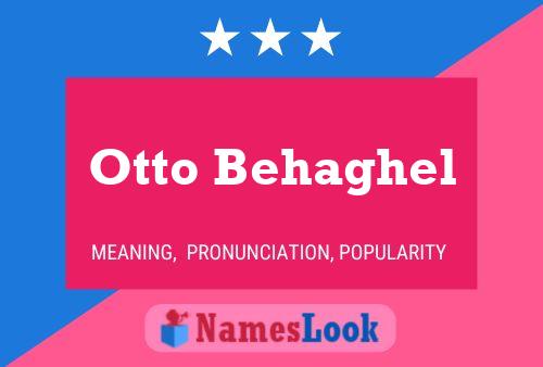 Постер имени Otto Behaghel