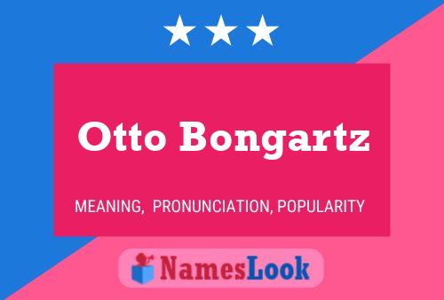 Постер имени Otto Bongartz