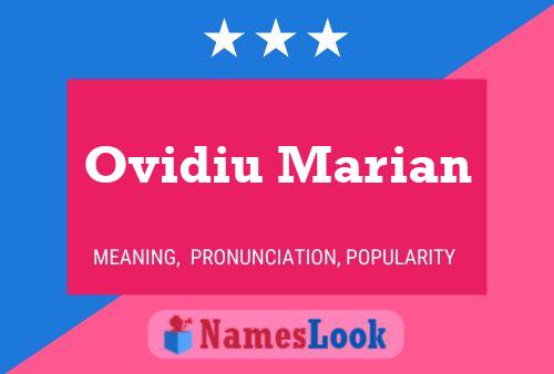 Постер имени Ovidiu Marian