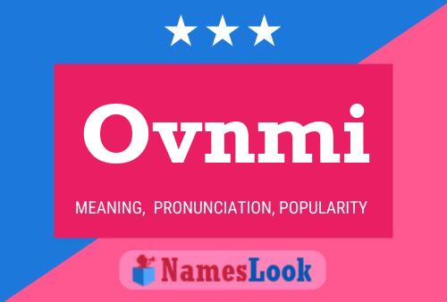 Постер имени Ovnmi