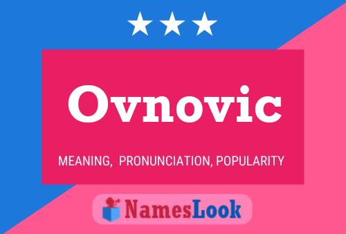 Постер имени Ovnovic