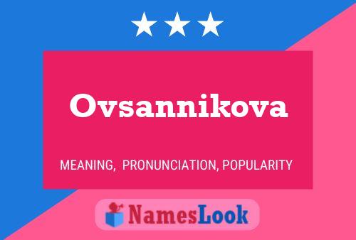 Постер имени Ovsannikova